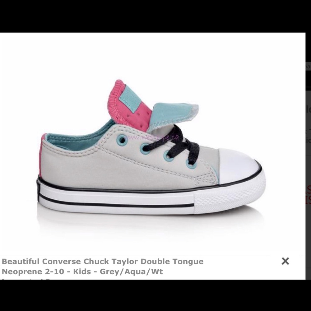 Toddler Chuck Taylor converse double tongue